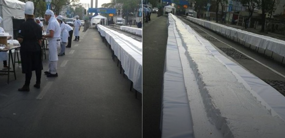 Buscan entrar al récord Guinness con una torta de 750 metros de largo | Información General