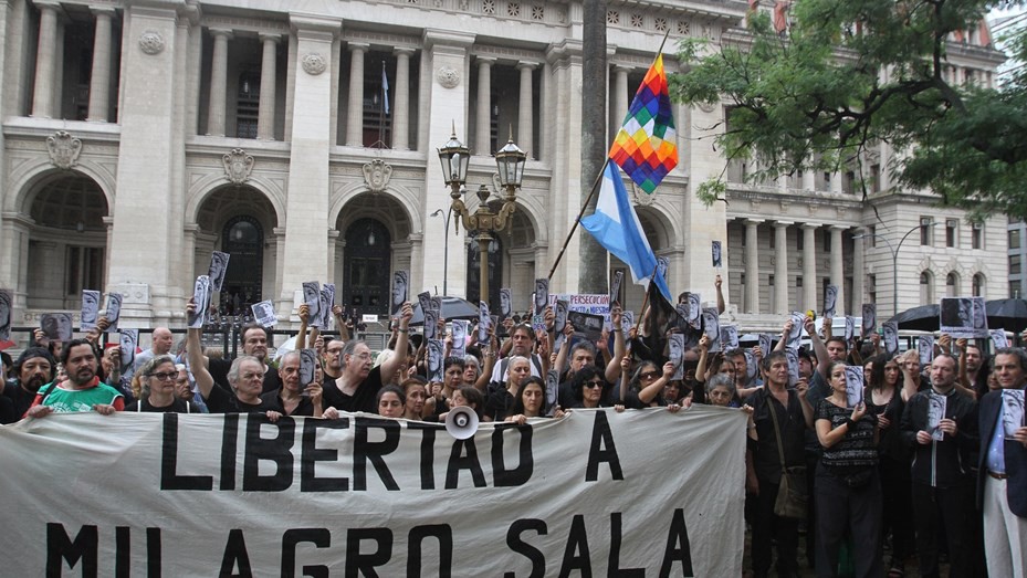 Movilización a un año de la detención de Milagro Sala | Información General