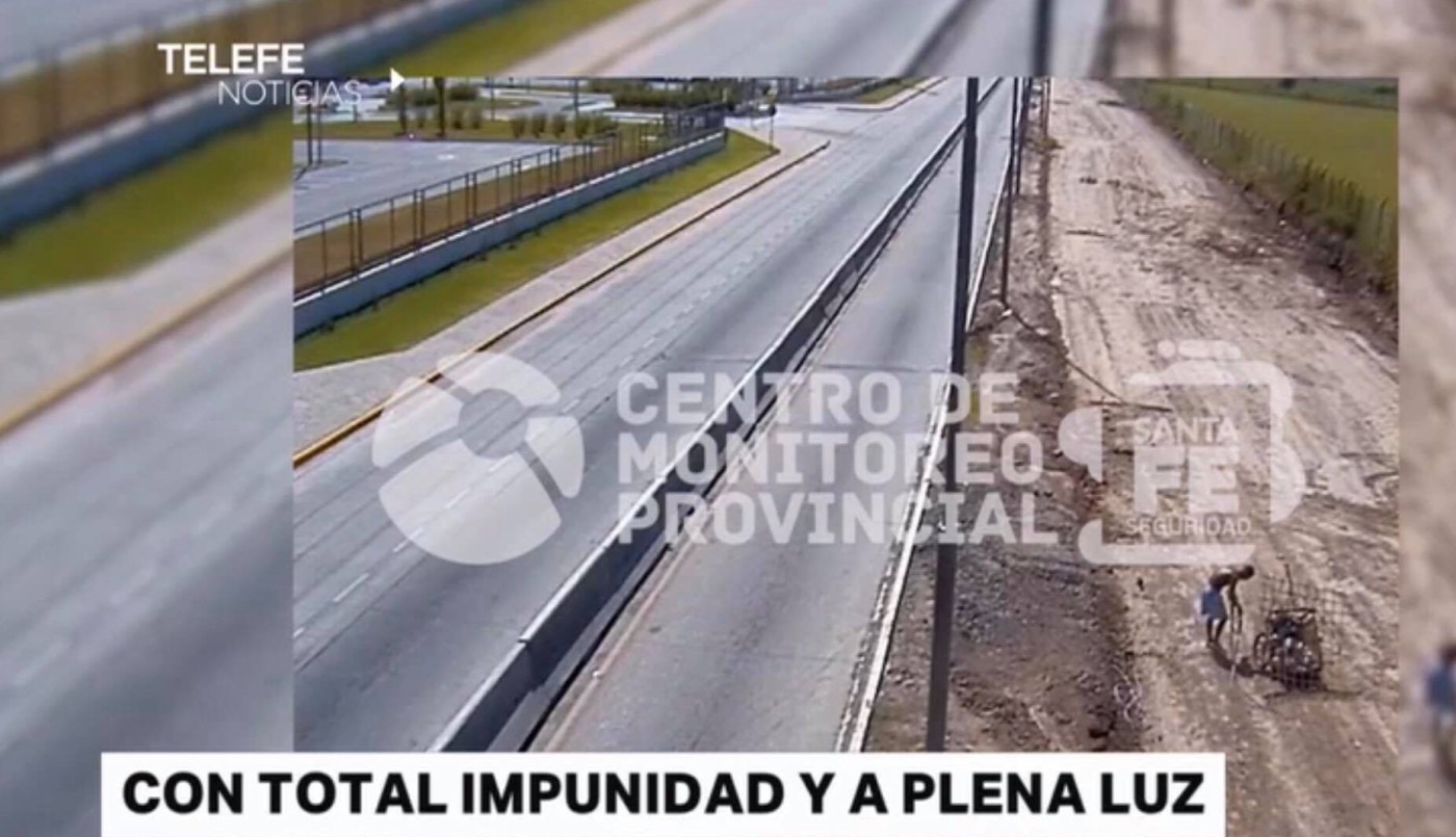 Así roban cables en Circunvalación y Sorrento | Información General