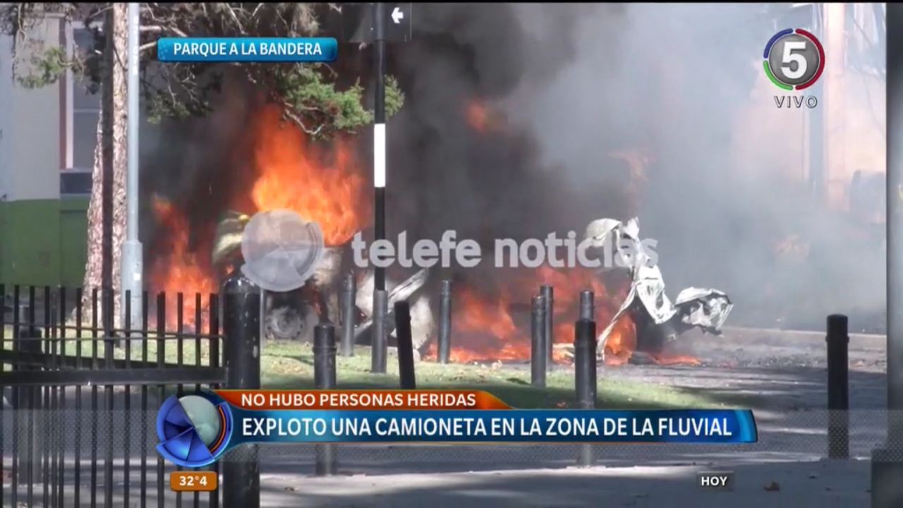 Explosión y susto en La Fluvial: un auto se incendió y causó un potente estallido | Información General