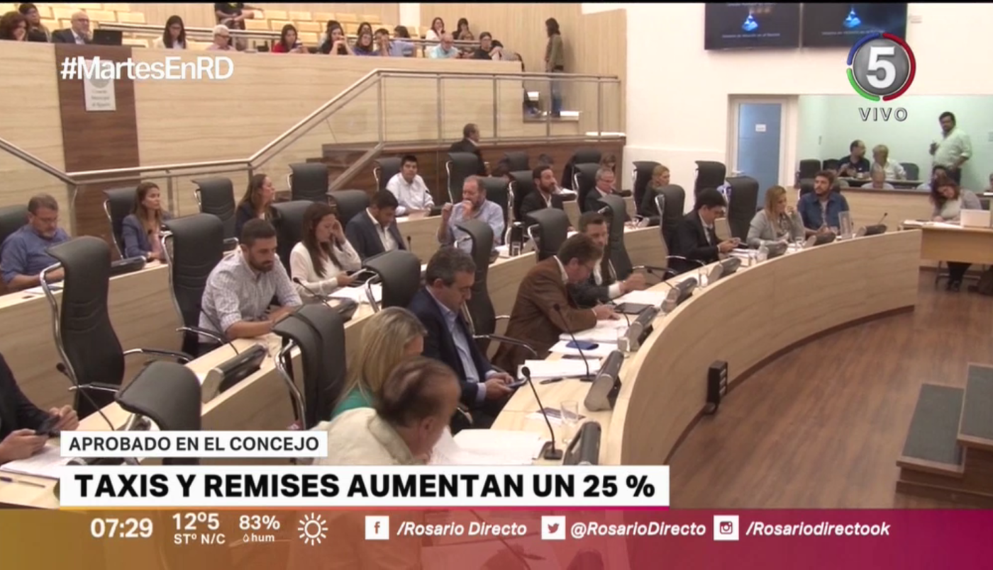 El Concejo aprobó una suba del 25 por ciento en las tarifas de taxis y remises | Información General