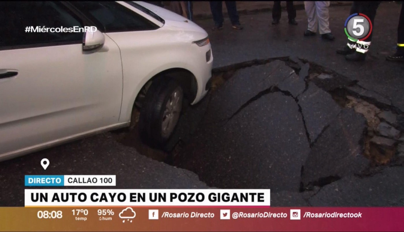 Callao entre Salta y Jujuy: un auto cayó en un pozo gigante | Información General