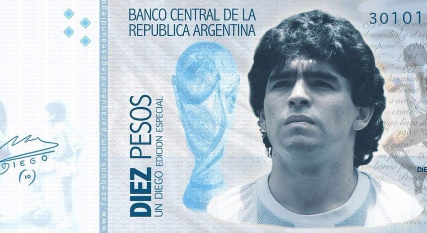 Un tuitero hizo una propuesta para recaudar millones de dólares con un billete de Maradona | Tecnología