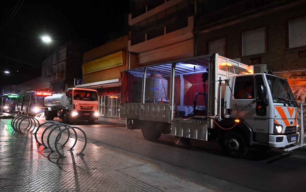 La Municipalidad realiza trabajos de desinfección en vía pública | Información General