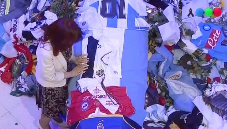 La despedida de Cristina Kirchner a Diego en la Casa Rosada | Información General