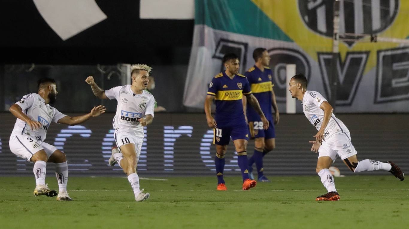 Boca fue goleado por Santos y se quedó sin final de Copa Libertadores | Deportes