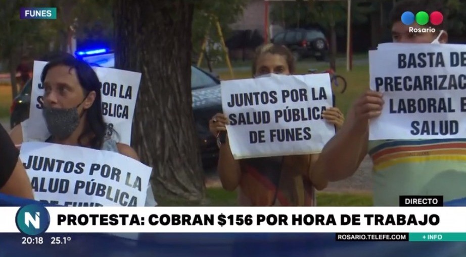 Protesta en Funes por el despido de cinco medicas | Información General