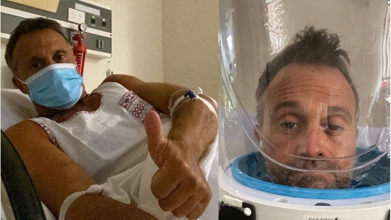 El video de Sergio Lapegüe con casco desde terapia intensiva: "El virus es muy fuerte, pero juntos somos más" | Información General