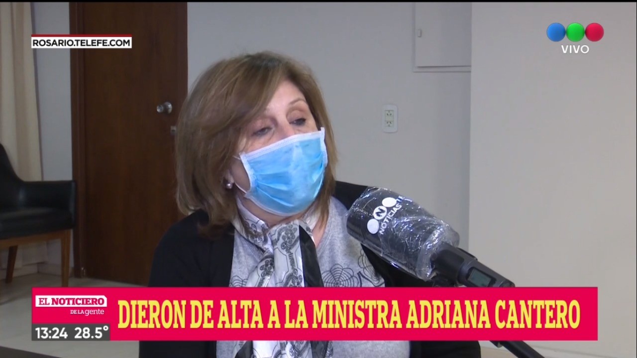 La Ministra Cantero recibió el alta y volvió a su domicilio | Información General