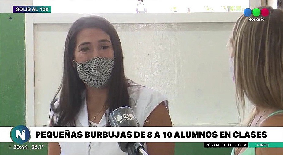 Los chicos volvieron a clases con protocolos, burbuja y sanitizante | Información General