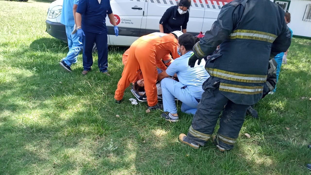 Trasladaron en helicóptero sanitario a una mujer con el 80% de su cuerpo quemado | Información General