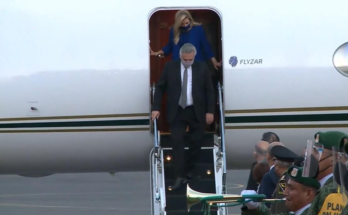 Alberto Fernández llegó a México para participar de la conmemoración de los 200 años de su independencia | Información General