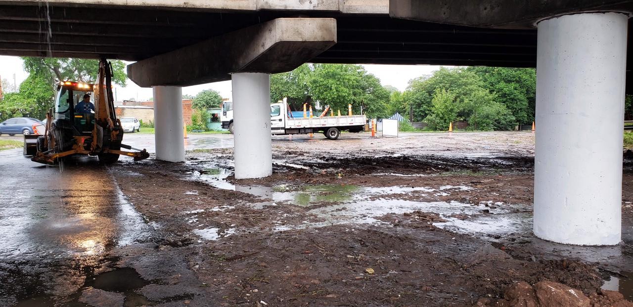 Limpiaron el distribuidor de Circunvalación y Dr. José Chapo, en Rosario | Rosario y la región