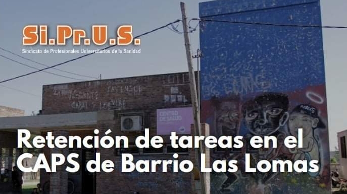 Siprus realiza retención de tareas en el centro de salud de barrio Las Lomas | Información General