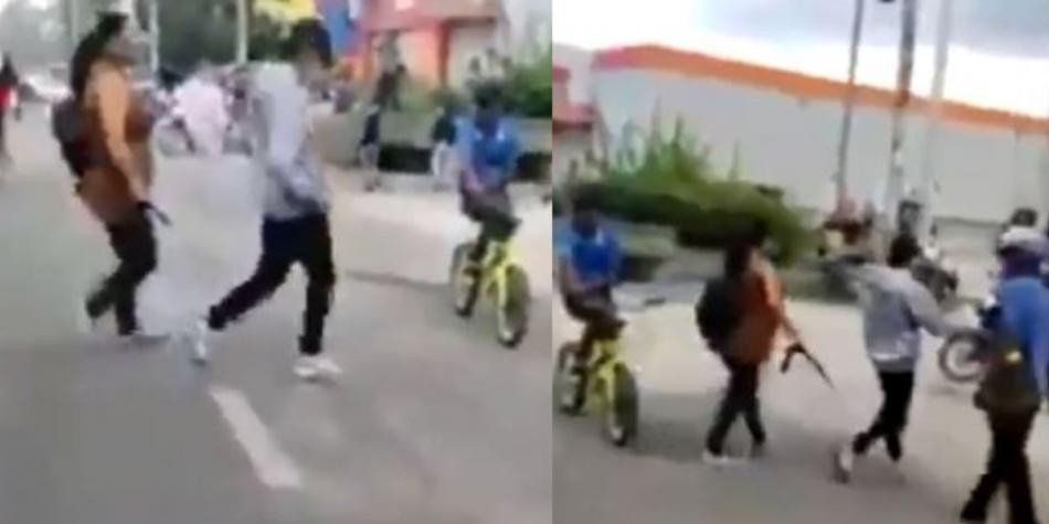 Video: la mamá que sacó a cinturonazos a su hijo de las protestas en Colombia | Tecnología