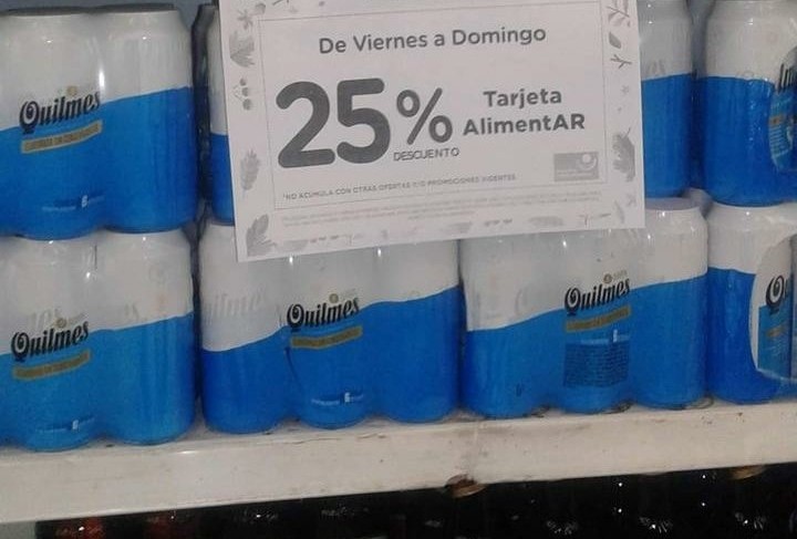 Un supermercado permite comprar cervezas con la Tarjeta Alimentar y le agregó un 25% de descuento | Tecnología