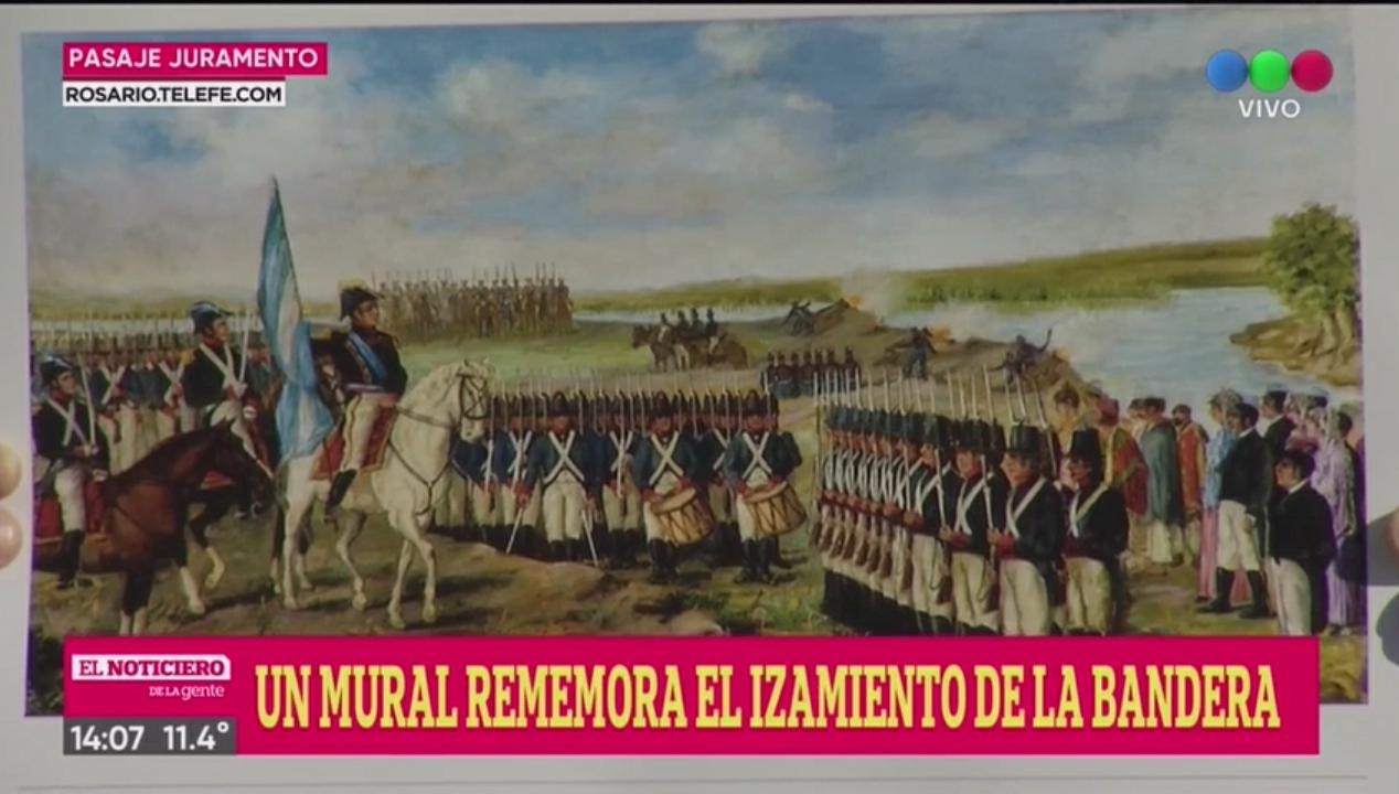 Belgrano tendrá su mural gigante en el Pasaje Juramento | Rosario y la región