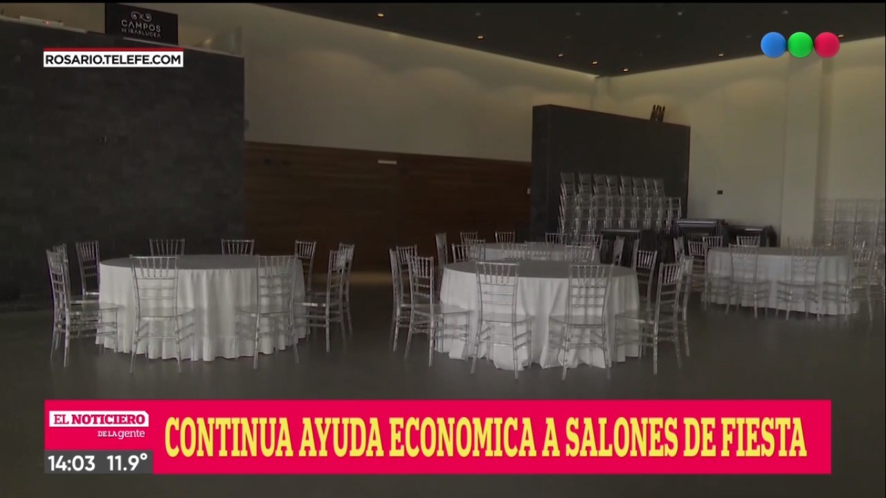 Acuerdan continuar con la ayuda económica a los salones de fiesta y afines | Rosario y la región