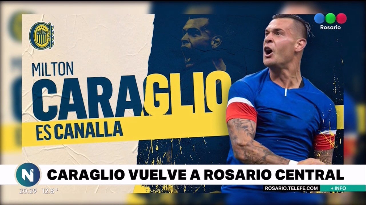 Caraglio acordó su vuelta a Central después de 10 años | Deportes