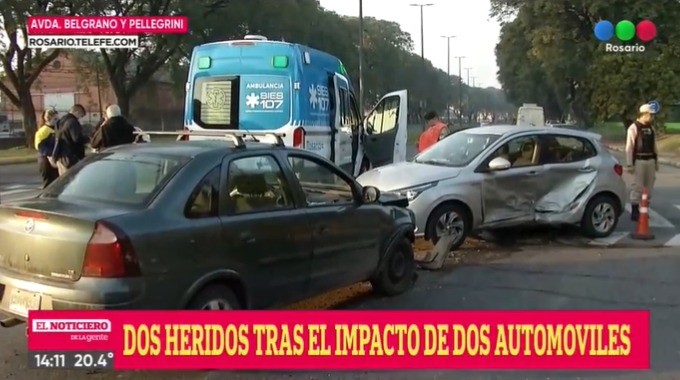 Feroz choque en Avenida Belgrano al 2000 | Rosario y la región