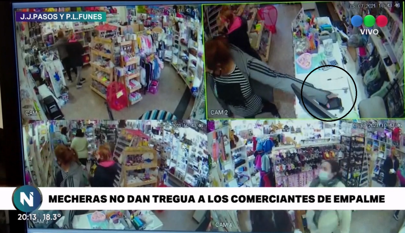 Empalme jaqueado por mecheras: ahora robaron en una regalería de origen chino | Rosario y la región