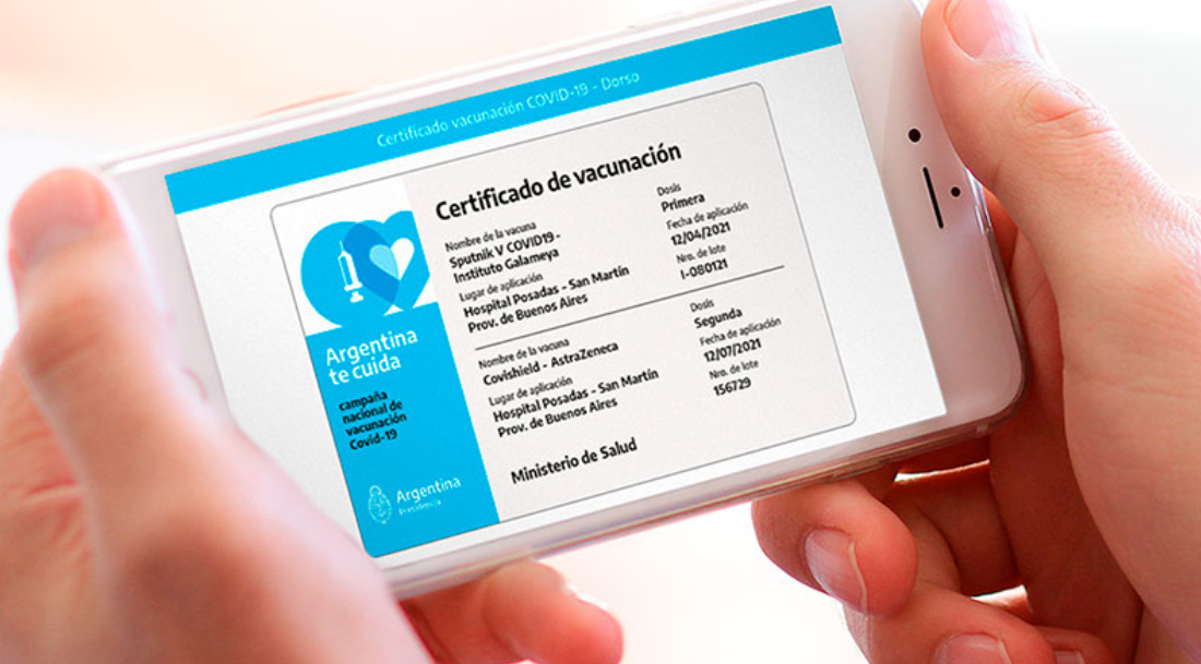 El certificado de vacunación contra el covid se puede tener en formato digital | Información General