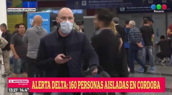 Ingreso de viajero con variante Delta: 17 casos positivos y 160 aislados en Córdoba | Información General