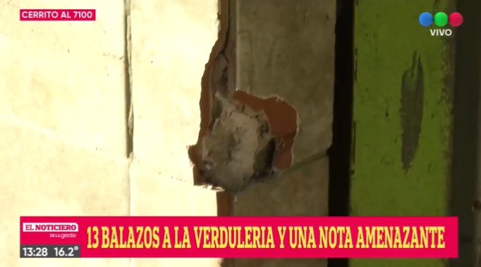 Balacera y notas intimidatorias contra una verdulería en zona oeste | Rosario y la región