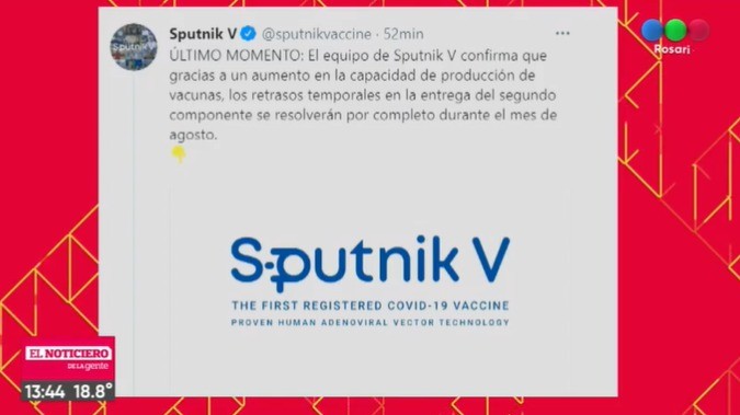 Confirman que la demora en el segundo componente de Sputnik V se resolverá en agosto | Información General