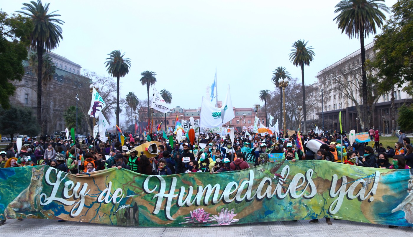 La Gran Marcha por los Humedales llegó a Capital Federal | Información General