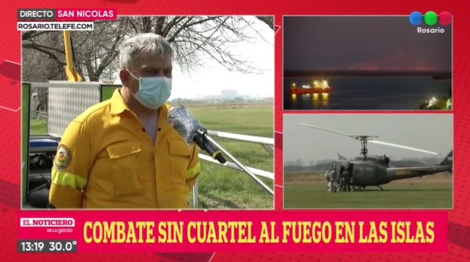 Brigadistas de Santa Fe y Entre Ríos combaten el fuego en las Islas | Rosario y la región