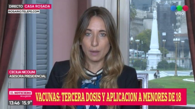 Cecilia Nicolini: “Hay más de 14 millones de personas que completaron su esquema de vacunación” | Información General