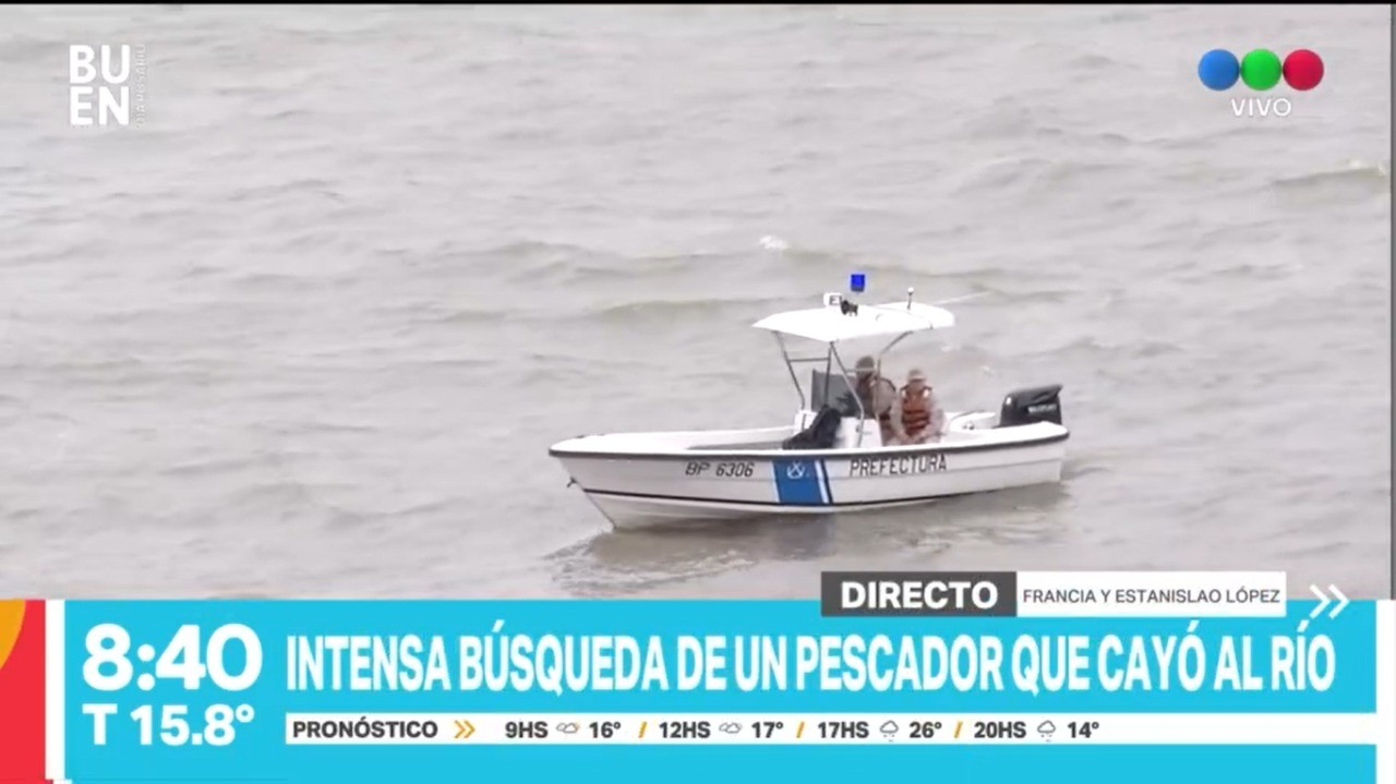 Rastrillan el río Paraná en busca de un pescador de 22 años | Rosario y la región