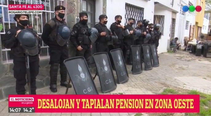Desalojaron una pensión que había sido denunciada por usurpación | Rosario y la región