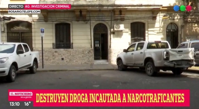 Exhibieron casi 400 kilos de marihuana frente a la seccional sexta | Rosario y la región