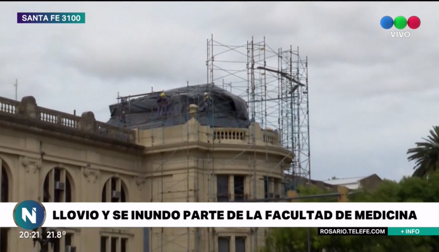 Llovió y se inundó parte de la Facultad de Medicina: piden declarar la emergencia | Rosario y la región