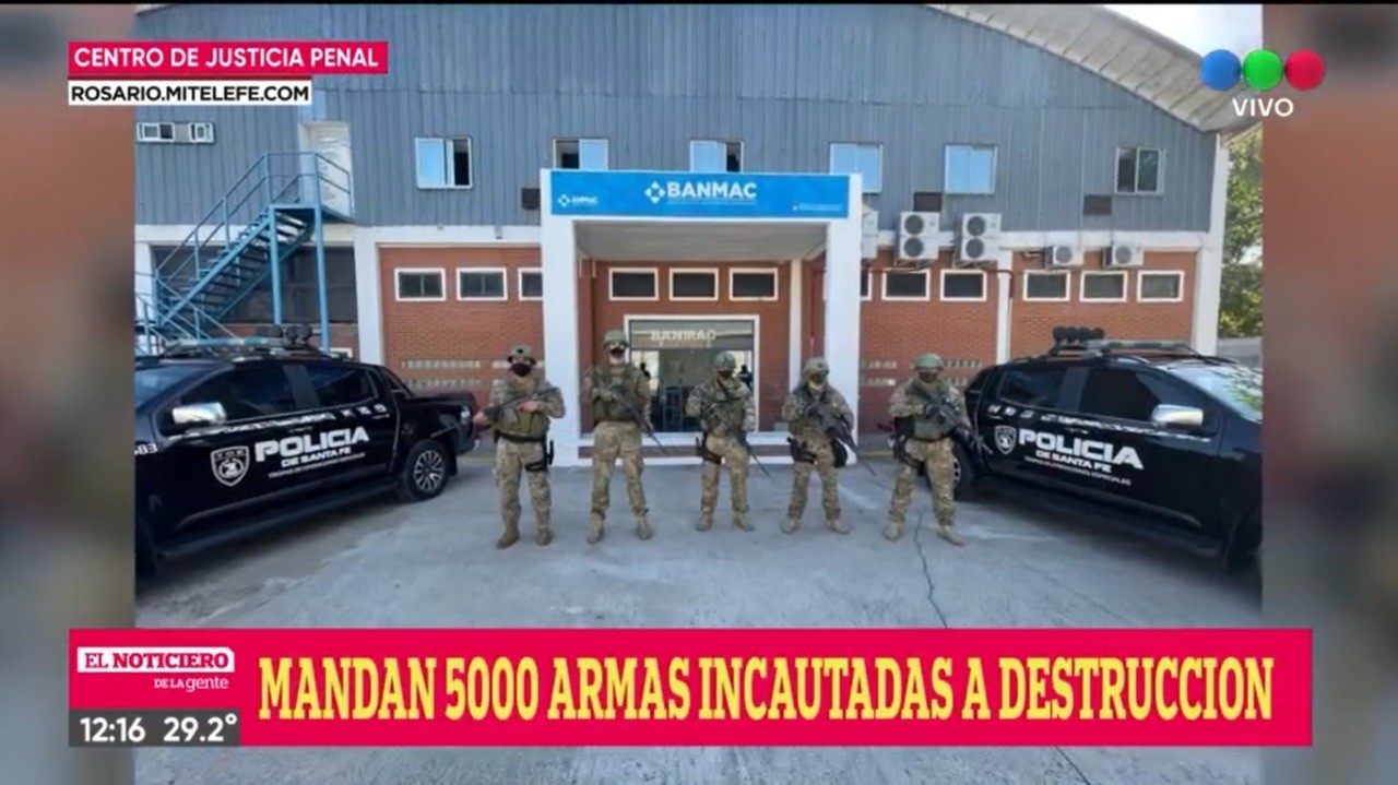 El MPA inició la destrucción de 5 mil armas de fuego y 8 mil municiones | Rosario y la región