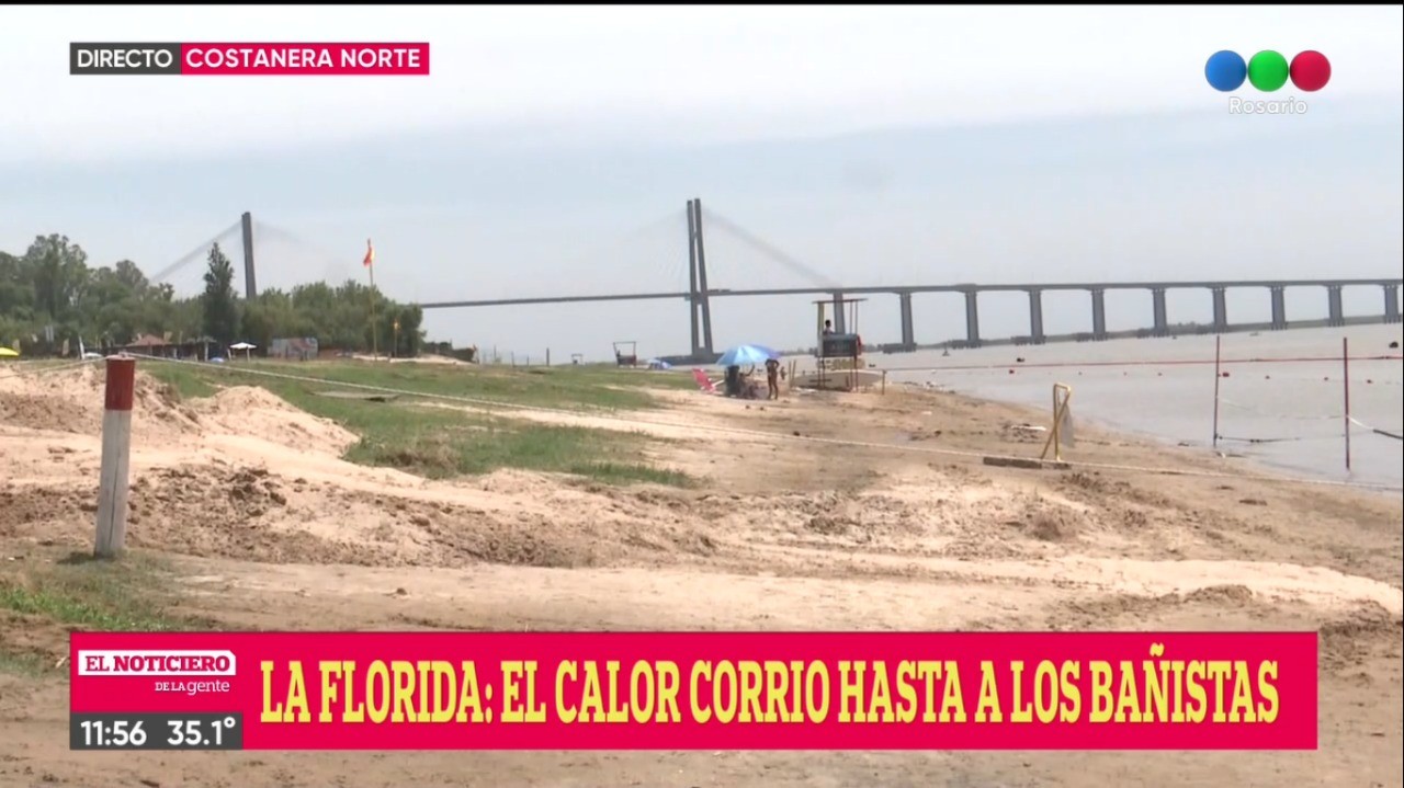 La ola de calor alejó hasta los propios bañistas de la Florida | Rosario y la región
