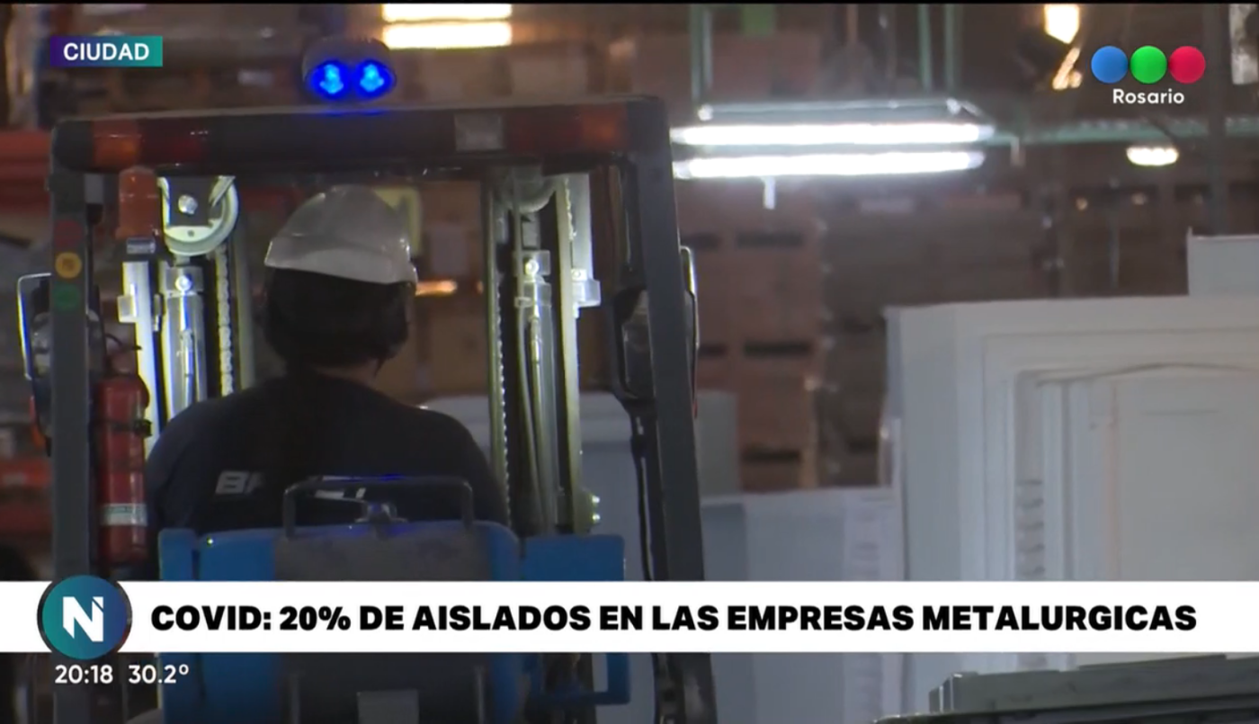 Covid: 20% de aislados en empresas metalúrgicas | Rosario y la región