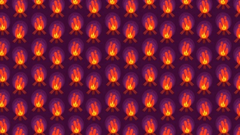 Reto viral: Encontrá las dos fogatas distintas. Sólo el 2% lo logró | Tecnología