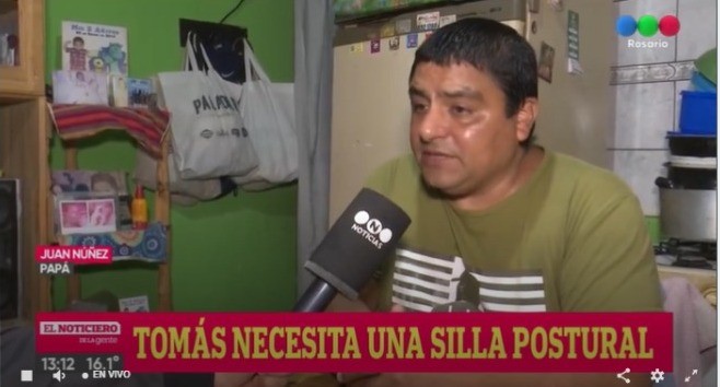 Una familia necesita una silla postural para su hijo de 5 años | Rosario y la región