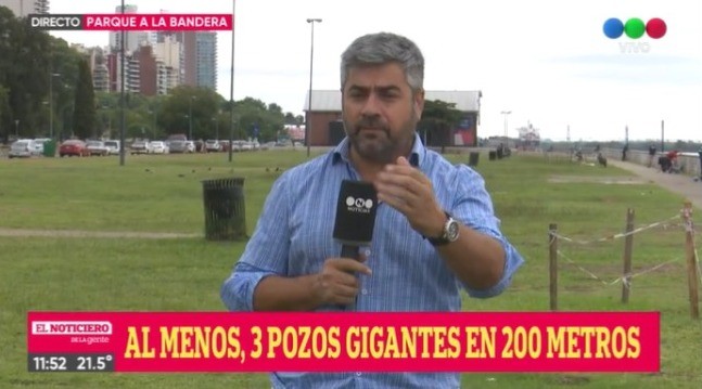 Alertan por tres pozos en menos de 200 metros en el Parque a la Bandera | Rosario y la región