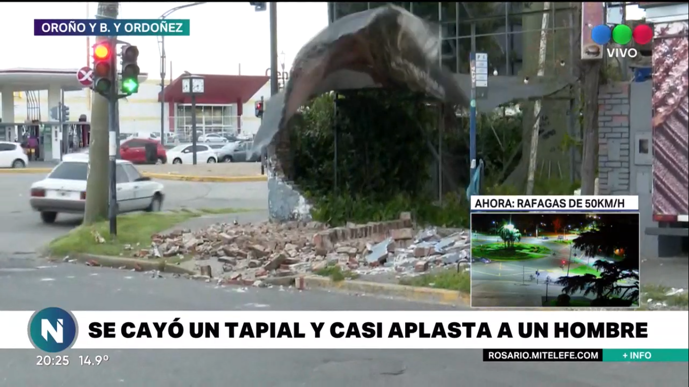 El hombre que volvió a nacer: casi se le cae un tapial encima | Rosario y la región