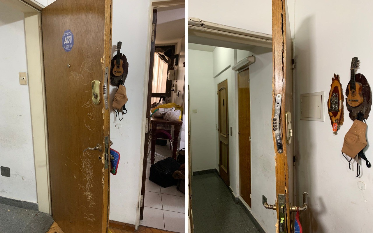 La familia allanada sigue con la puerta rota | Rosario y la región