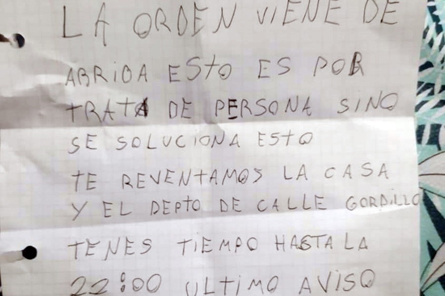 Lo amenazaron a través de dos notas: "Comunicate con nosotros, fiolo" | Rosario y la región