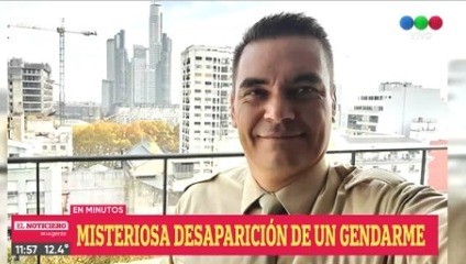 Misteriosa desaparición de un gendarme que vino a visitar a sus hijos a la región | Rosario y la región
