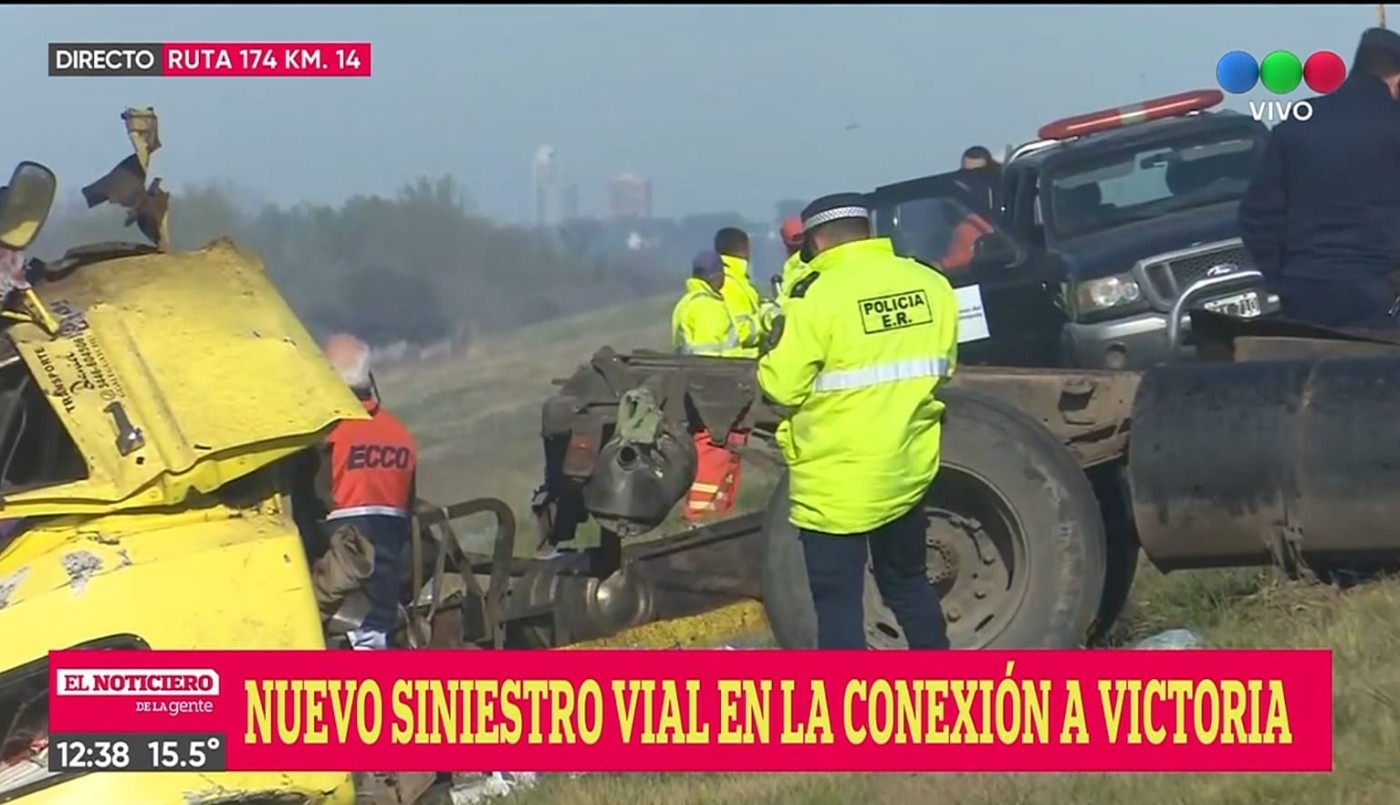 Tragedia vial: murieron dos camioneros en la ruta que conecta a Rosario con Victoria | Rosario y la región