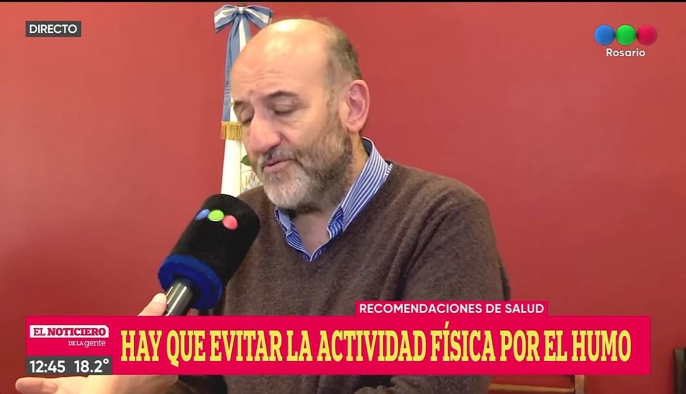 Por el humo desaconsejan la práctica de actividad física al aire libre | Rosario y la región