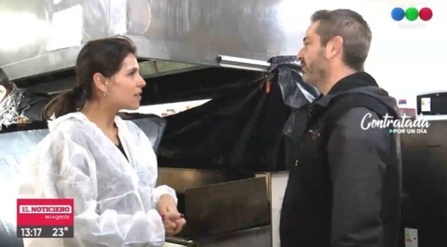 Contratada por un día: Ceci Casabonne limpió campanas de restaurantes | Rosario y la región