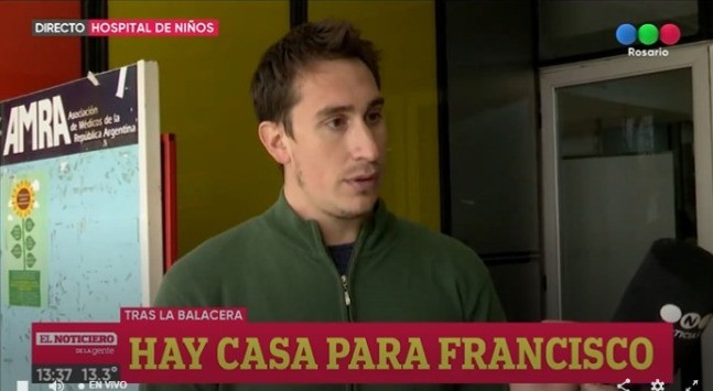 Alta y nuevo hogar para Francisco, el niño baleado | Rosario y la región